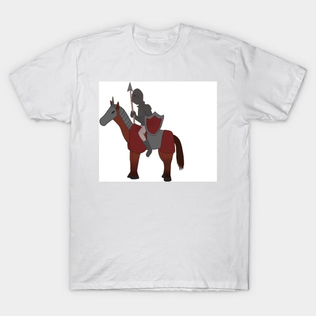 Formidable knight on a horse T-Shirt by SharonTheFirst